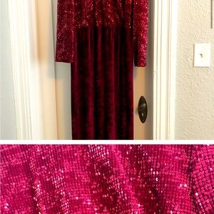 Size 20-formal . Deep burgundy/berry color